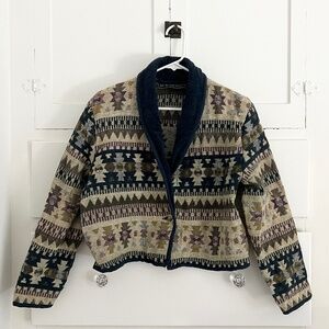 Vintage 1990s New Identity Southwestern Tapestry Jacket Medium